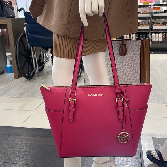 MICHAEL KORS Charlotte Large Leather Top-Zip Tote
Carmine Pink - Picture 15 of 16